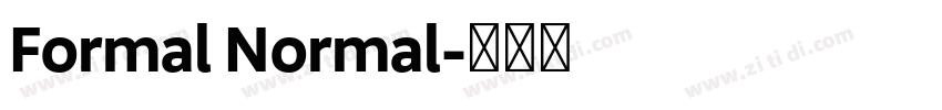 Formal Normal字体转换